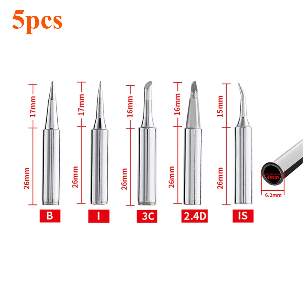 Diy Motorcycle Electronics - 5PCS/10PCS Soldering Iron Tips Replacement DIY