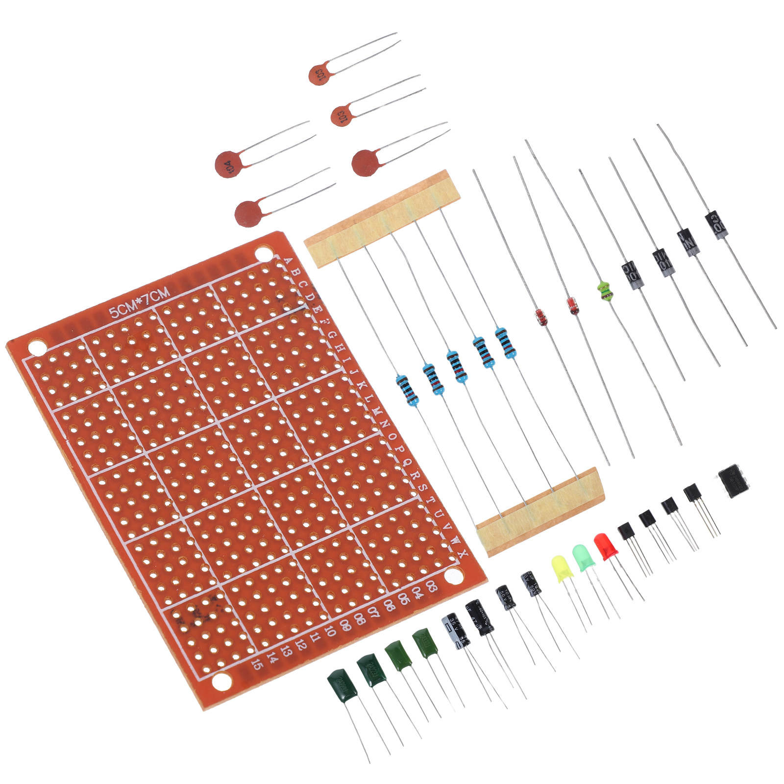 Diy Electronics Kits For Beginners - 1Set Beginner Soldering Kit with Plugin