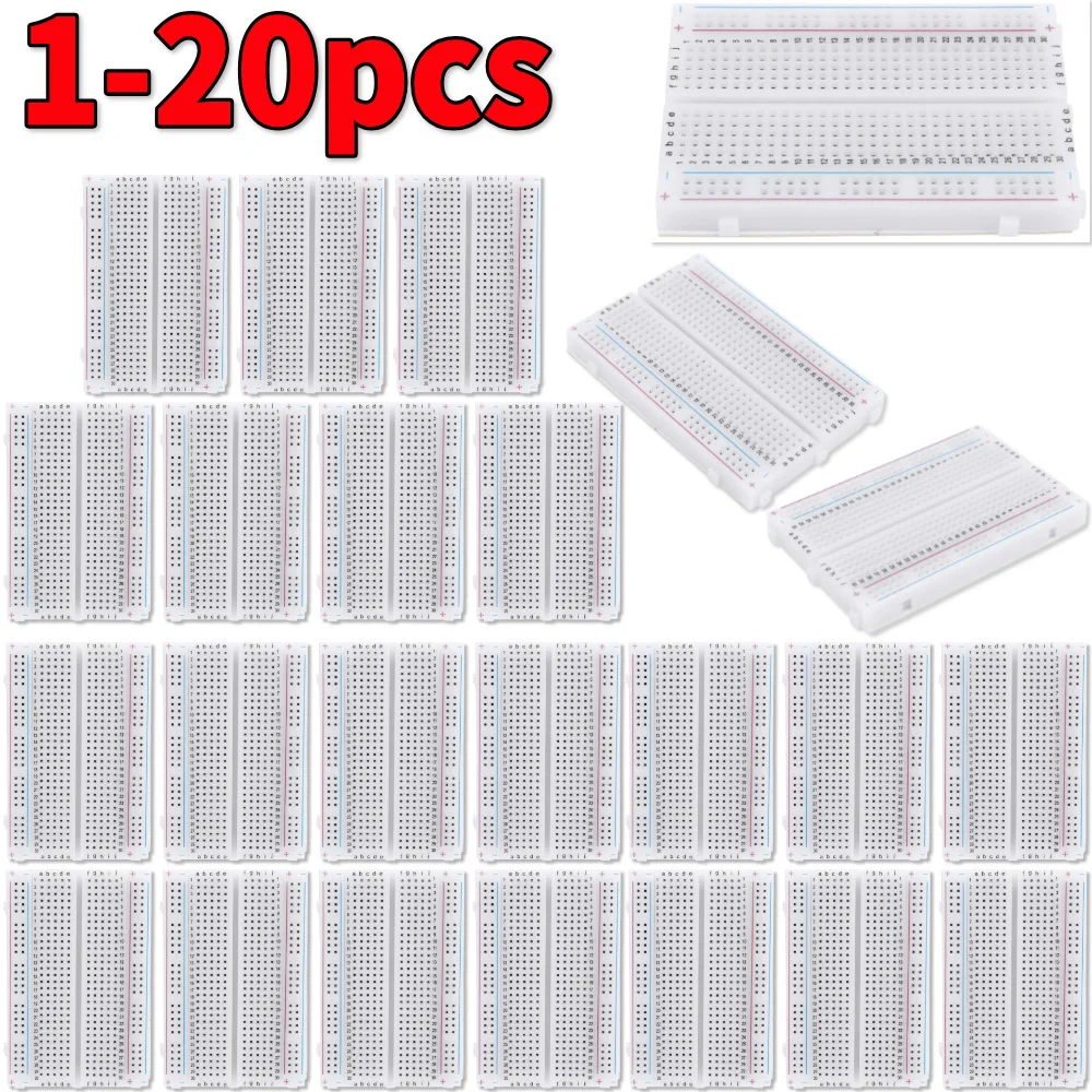 Diy Electronics Circuits - 1-20pcs 400 Tie Points Solderless PCB