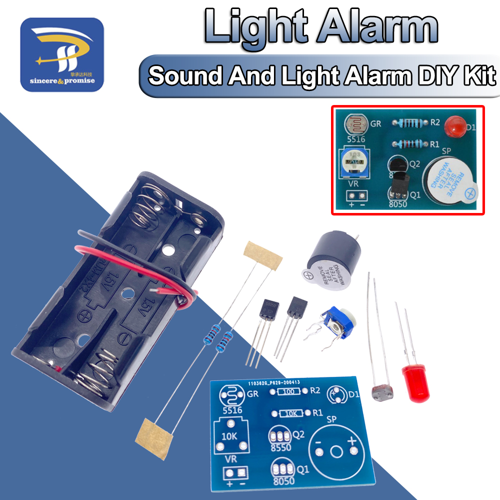 Diy Electronics Websites - Photosensitive Sound Light Alarm DIY Kit
