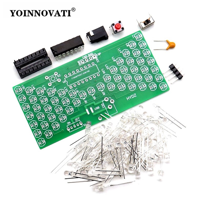 Diy Electronics Projects For Beginners - LED Hourglass Learning Kit - STC