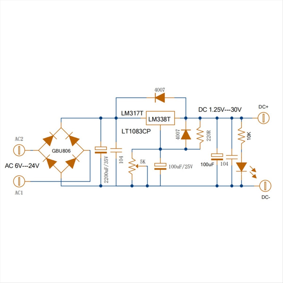 Diy Electronics Filament - Delighted- Adjustable Linear Regulated Power Supply