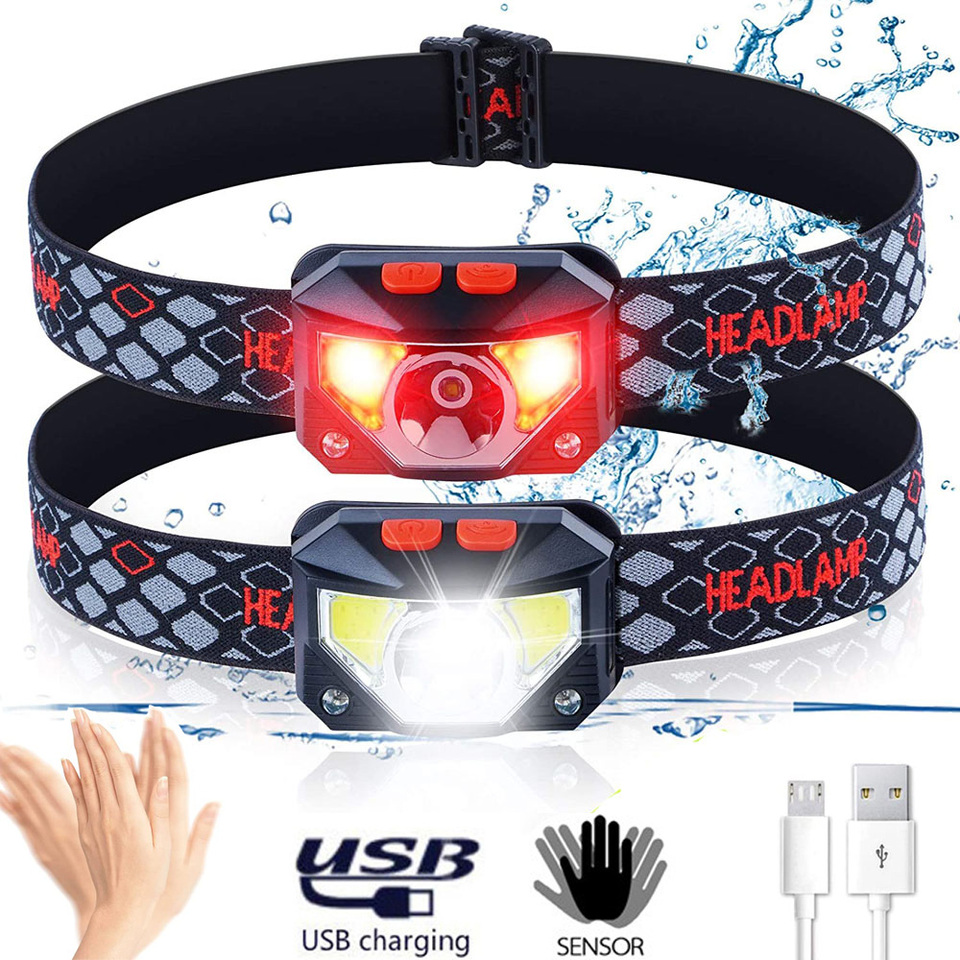 Ldr Light Sensor - 8 Modes LED Headlight Handfress Motion