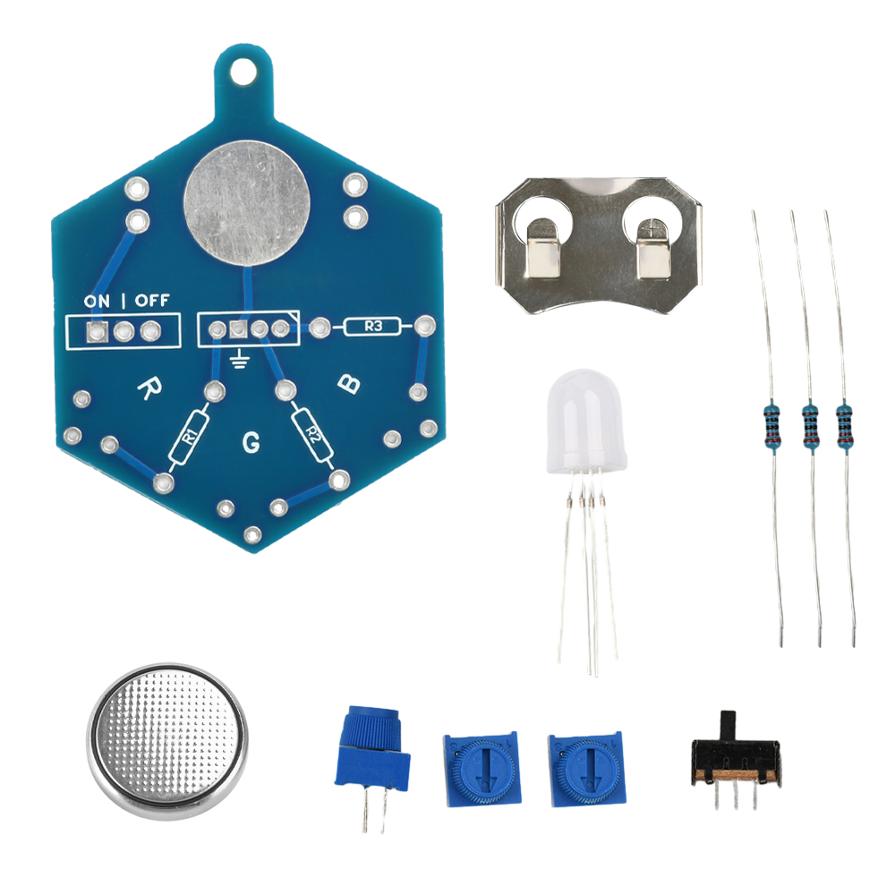 Diy Electronics Kits For Beginners - RGB LED Light Circuit Board Welding