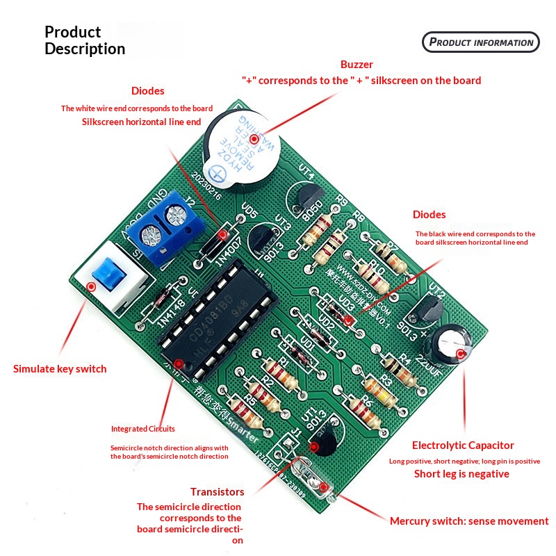 Motorcycle Vibration Anti-Thef - Diy Motorcycle Electronics recension och pris