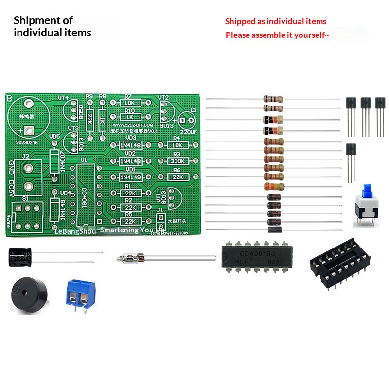 Motorcycle Vibration Anti-Thef - Diy Motorcycle Electronics recension och pris