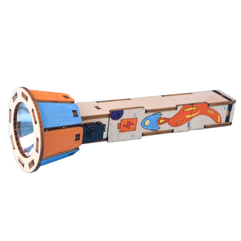 DIY Wooden Flashlight Kit Educ - Diy Electronics Projects For Kids recension och pris