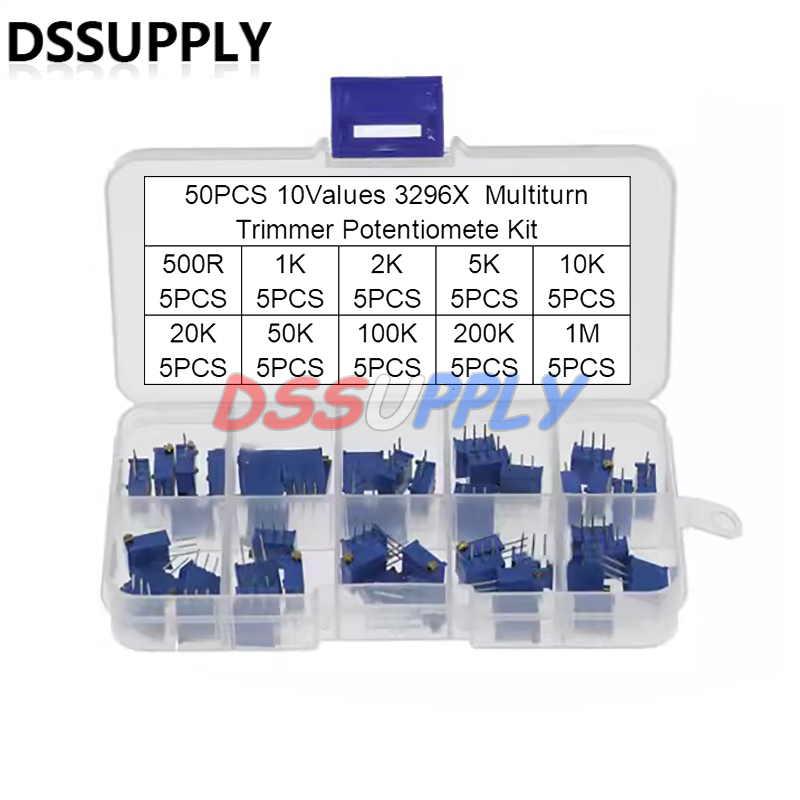 50PCS 3296 3296X Multiturn Tri - Diy Electronics Websites recension och pris