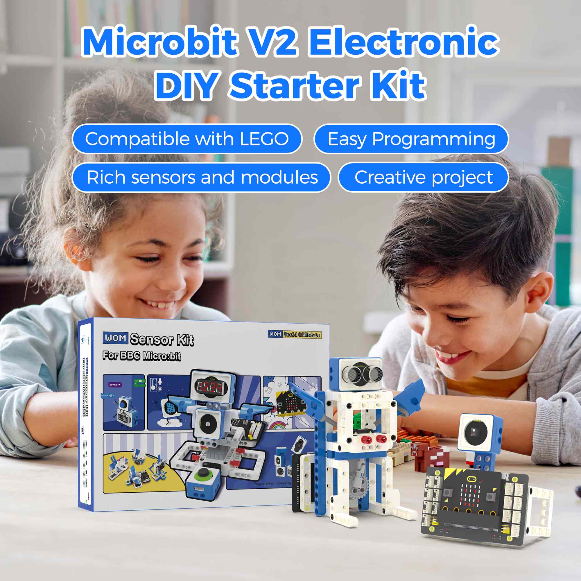 BBC Microbit V2 Smart Robot Ca - Diy Electronics Projects For Kids recension och pris