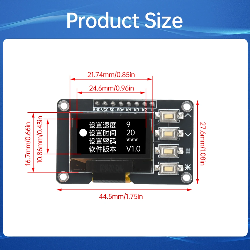 for Arduino 0.96 inch OLED Dis - I2C Lcd Display recension och pris
