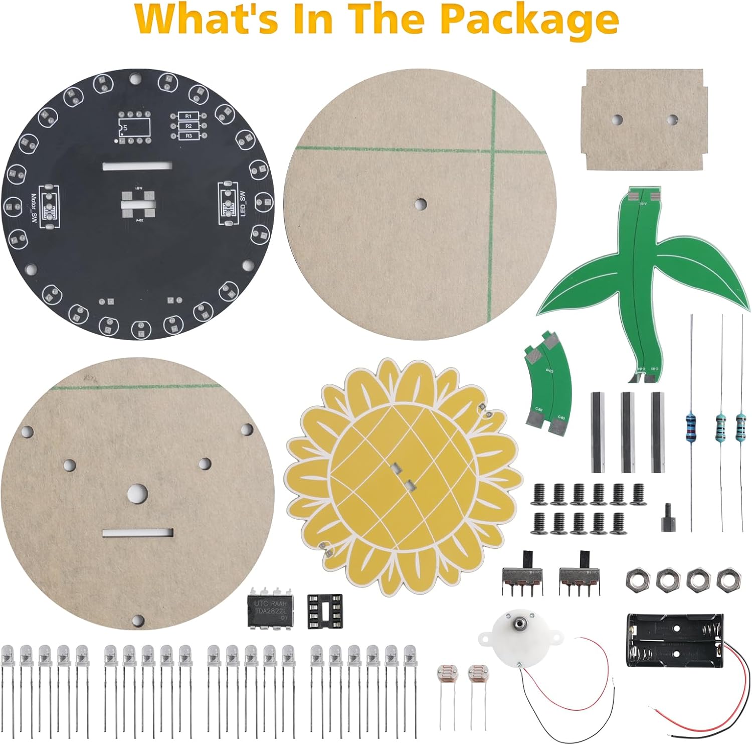 Light Chasing Sunflower Solder - Diy Electronics Kits For Adults recension och pris