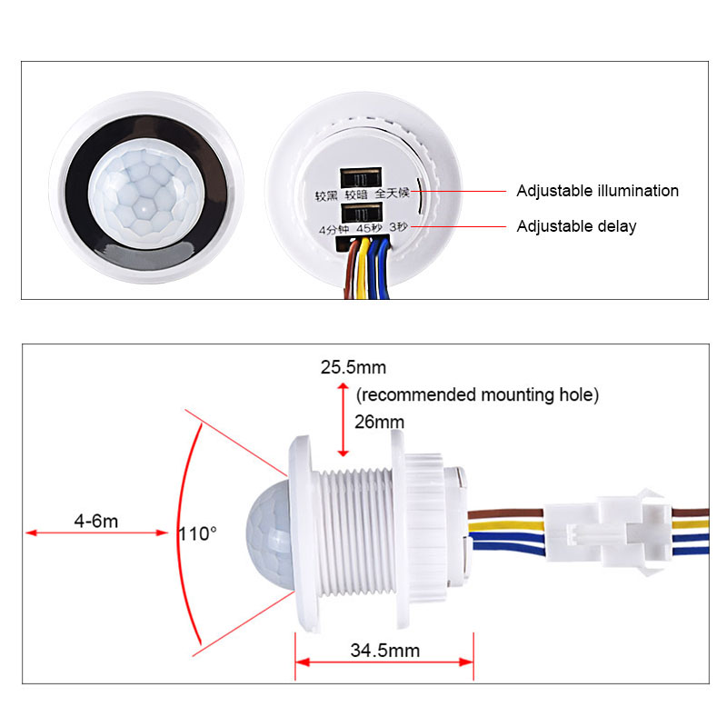 PIR Motion Sensor Switch Infra - Ldr Light Sensor recension och pris