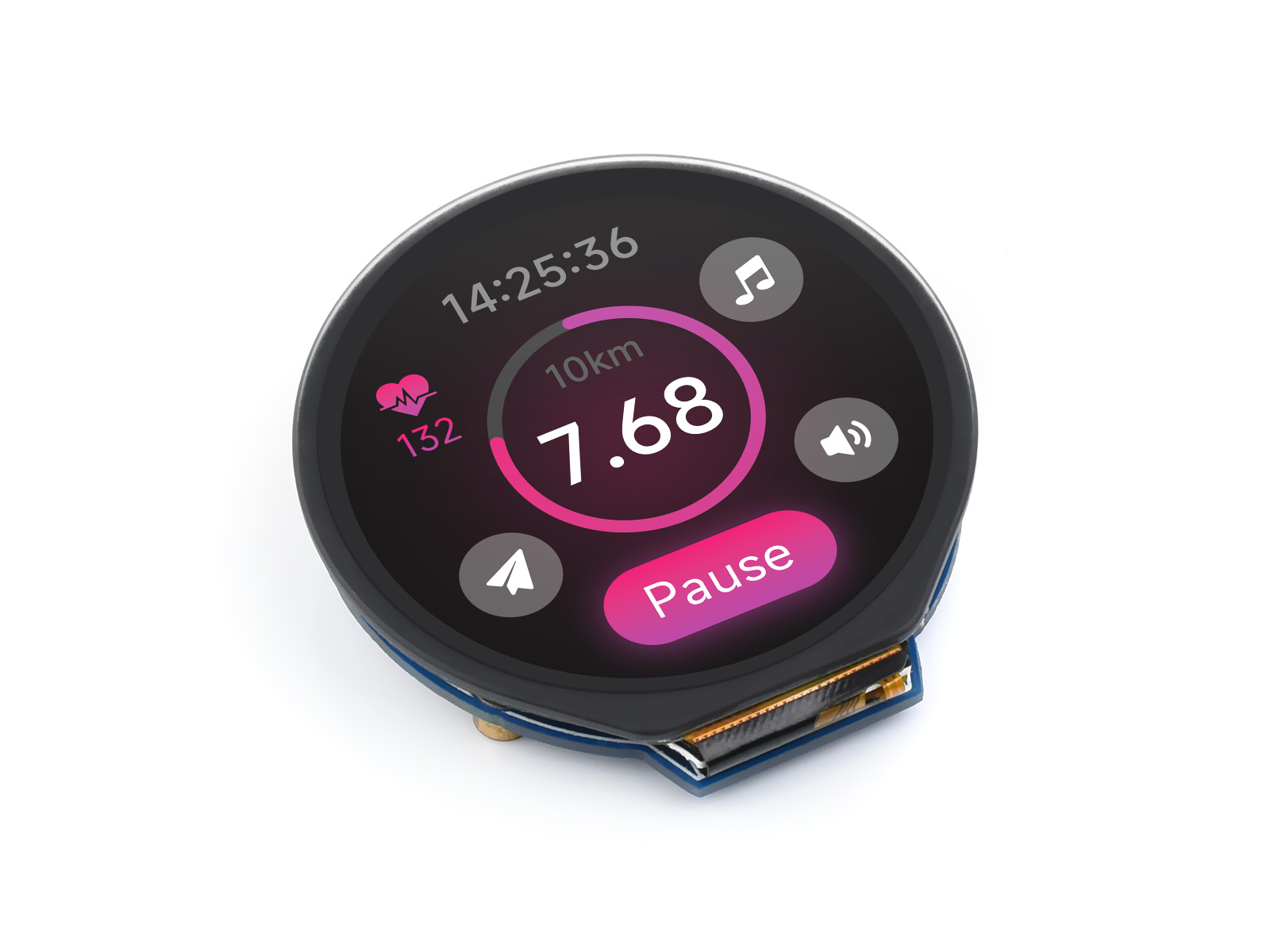 Waveshare 1.28inch Round LCD D - I2C Lcd Display recension och pris
