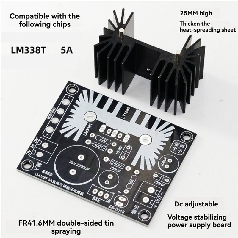 JABS-3X Adjustable Linear Regu - Diy Electronics Filament recension och pris