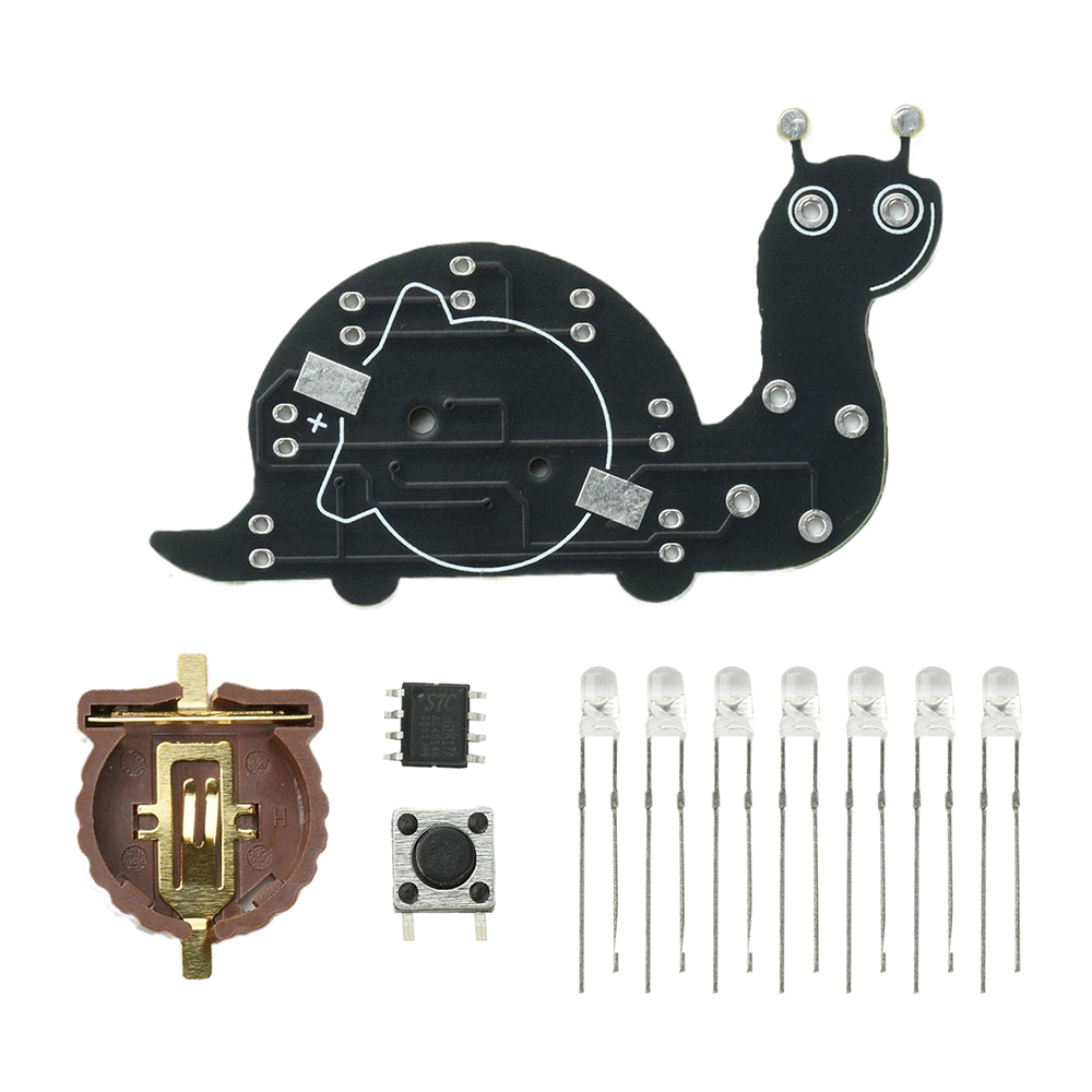 Snail LED Flowing Light Solder - Diy Electronics Kits For Beginners recension och pris