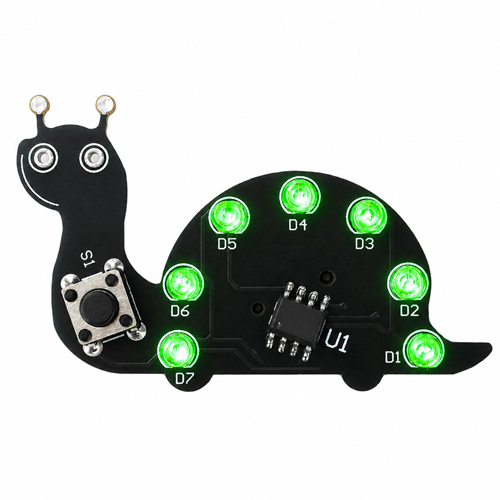 Snail LED Flowing Light Solder - Diy Electronics Kits For Beginners recension och pris