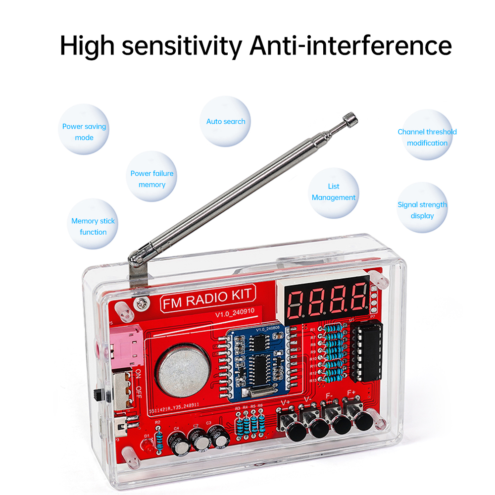  RDA5807 DIY FM Radio Electro - Hobby Diy Electronics Kit recension och pris