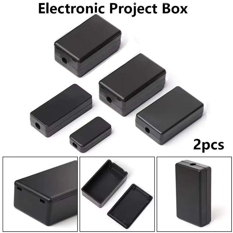 2PCS Plastic Waterproof Black  - Diy Electronics Websites recension och pris
