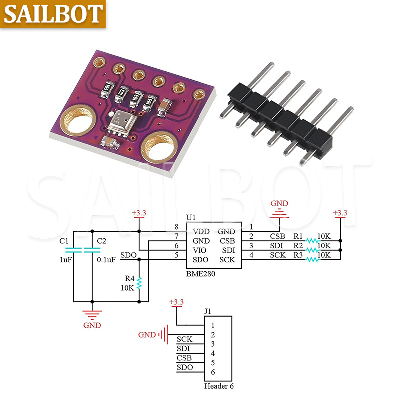 BME280 5V 3.3V Digital Sensor  - Bme280 Humidity Sensor recension och pris
