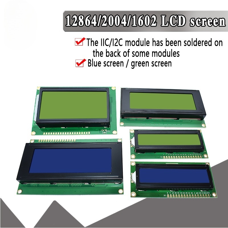 LCD 1602 2004 Module Blue Gree - I2C Lcd Display recension och pris