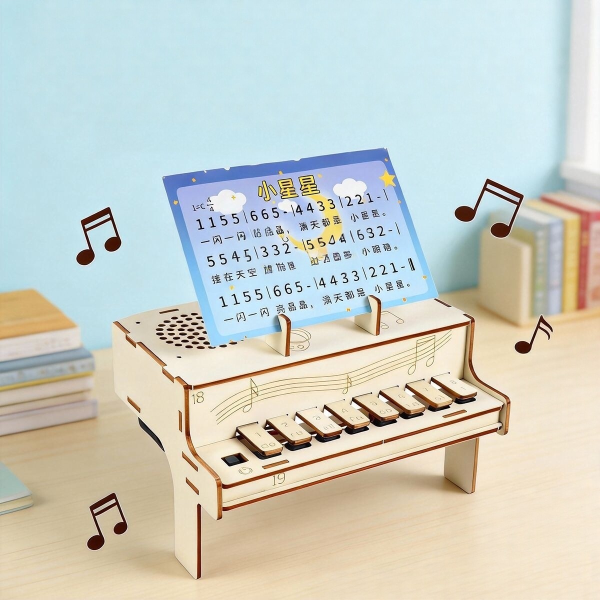 DIY Wooden Electronic Piano Mo - Diy Electronics Kits For Adults recension och pris