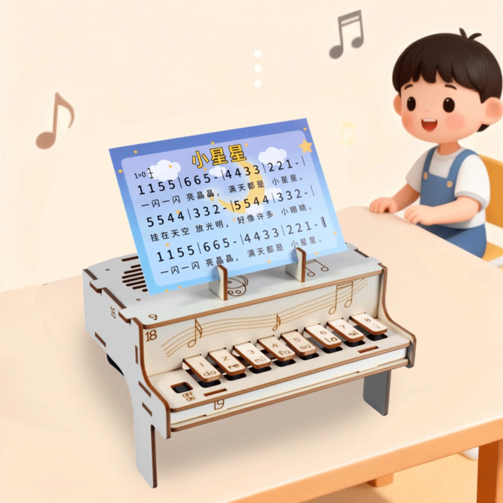 DIY Wooden Electronic Piano Mo - Diy Electronics Kits For Adults recension och pris