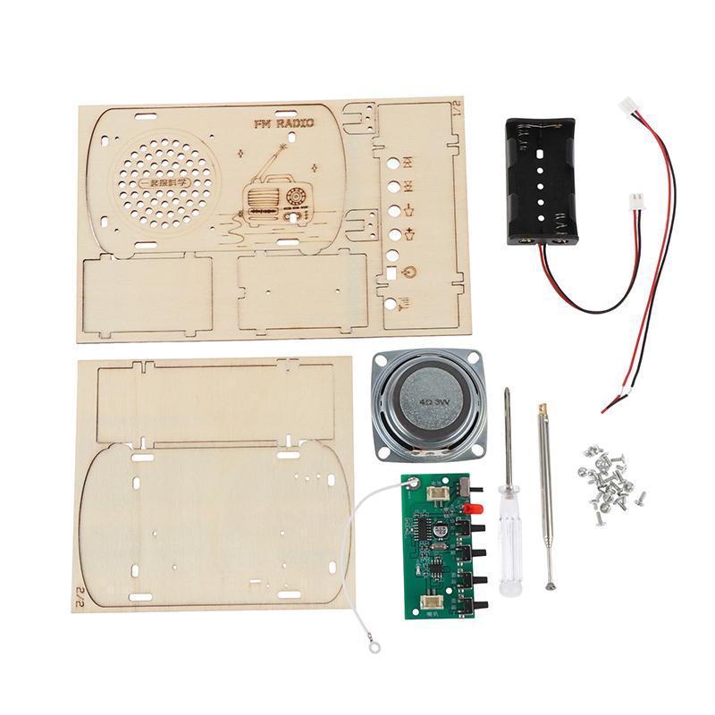 DIY Wooden FM Radio Kit Vintag - Diy Electronics Projects For Kids recension och pris