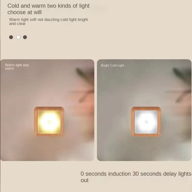 Wood Grain Wireless Battery Sm - Ldr Light Sensor recension och pris