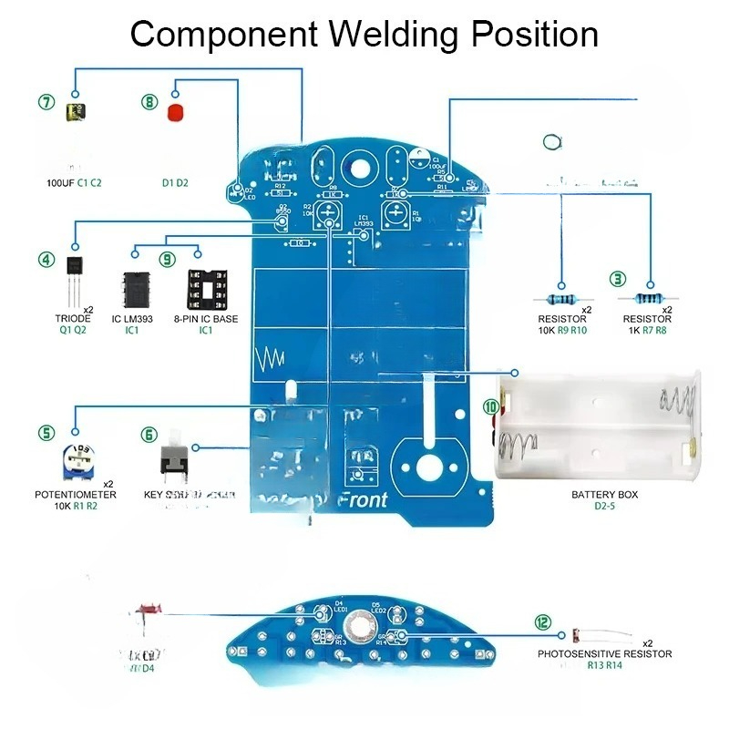 Practice Soldering Learning El - Diy Electronics Projects For Beginners recension och pris