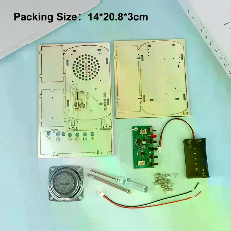 /Cna/DIY Wooden FM Radio Kit V - Diy Electronics Projects For Kids recension och pris