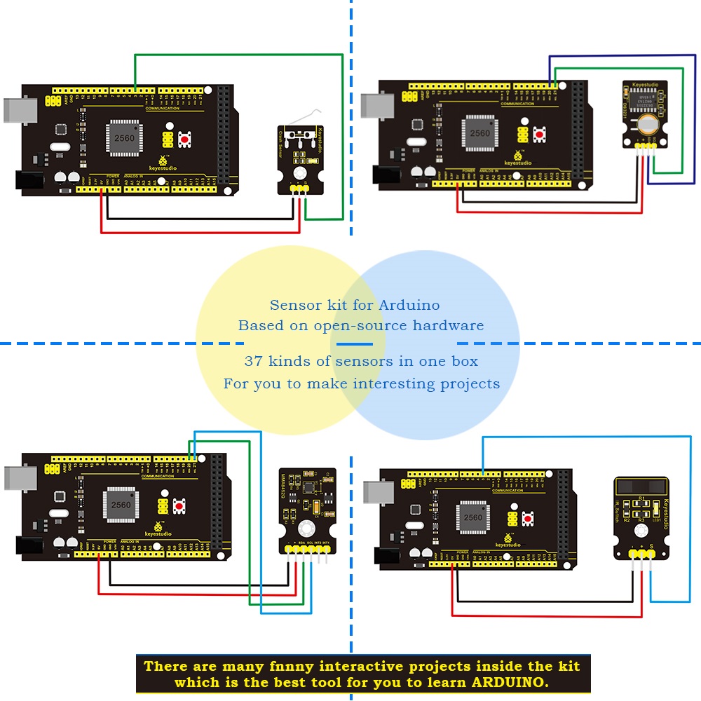 Keyestudio New Sensor Starter  - Diy Electronics Websites recension och pris
