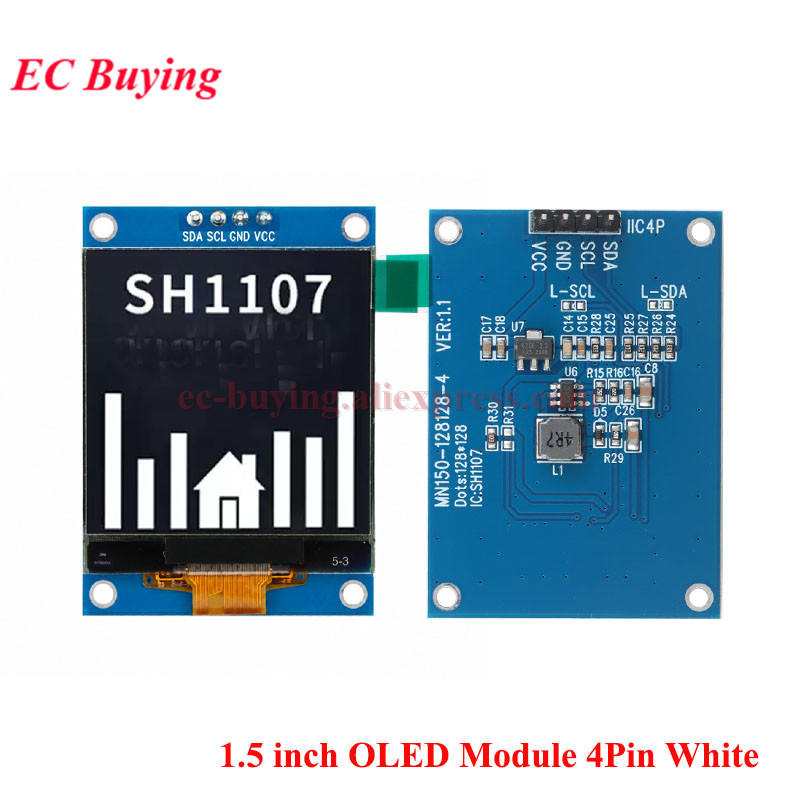1.5 Inch OLED LCD White Displa - I2C Lcd Display recension och pris