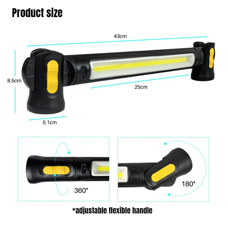 LED Magnetic Work Light 1200LM - Ldr Light Sensor recension och pris