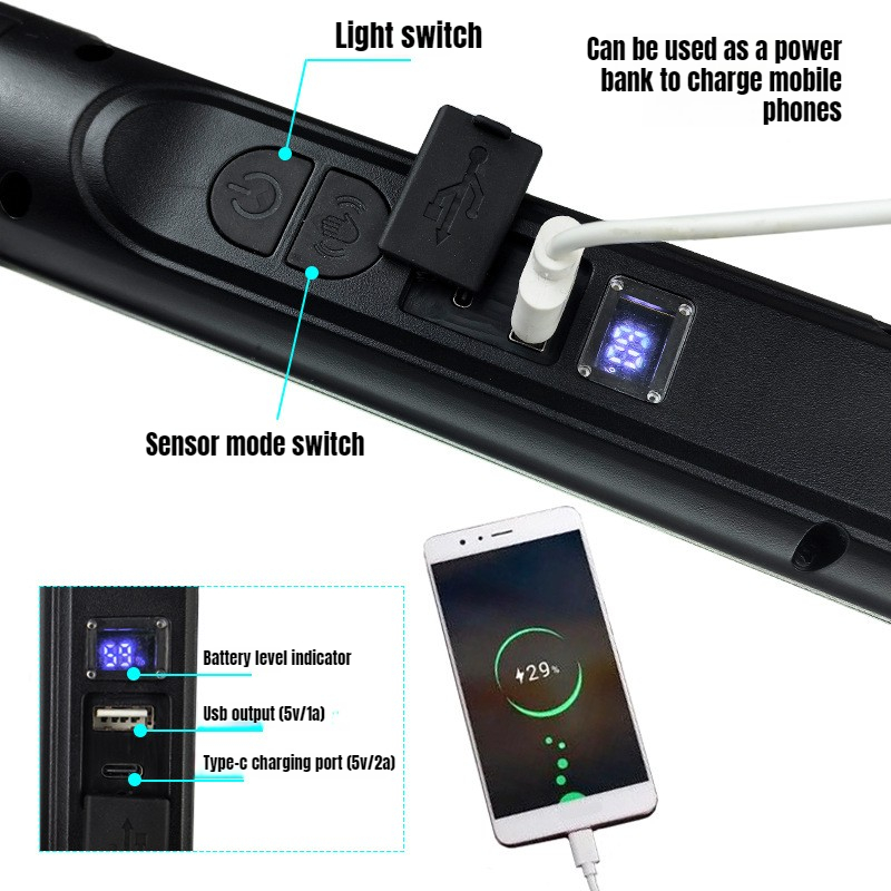 LED Magnetic Work Light 1200LM - Ldr Light Sensor recension och pris