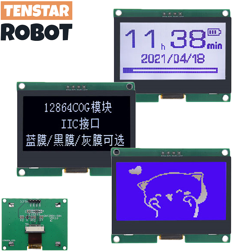 TENSTAR 12864-59N IIC 4P LCD M - I2C Lcd Display recension och pris