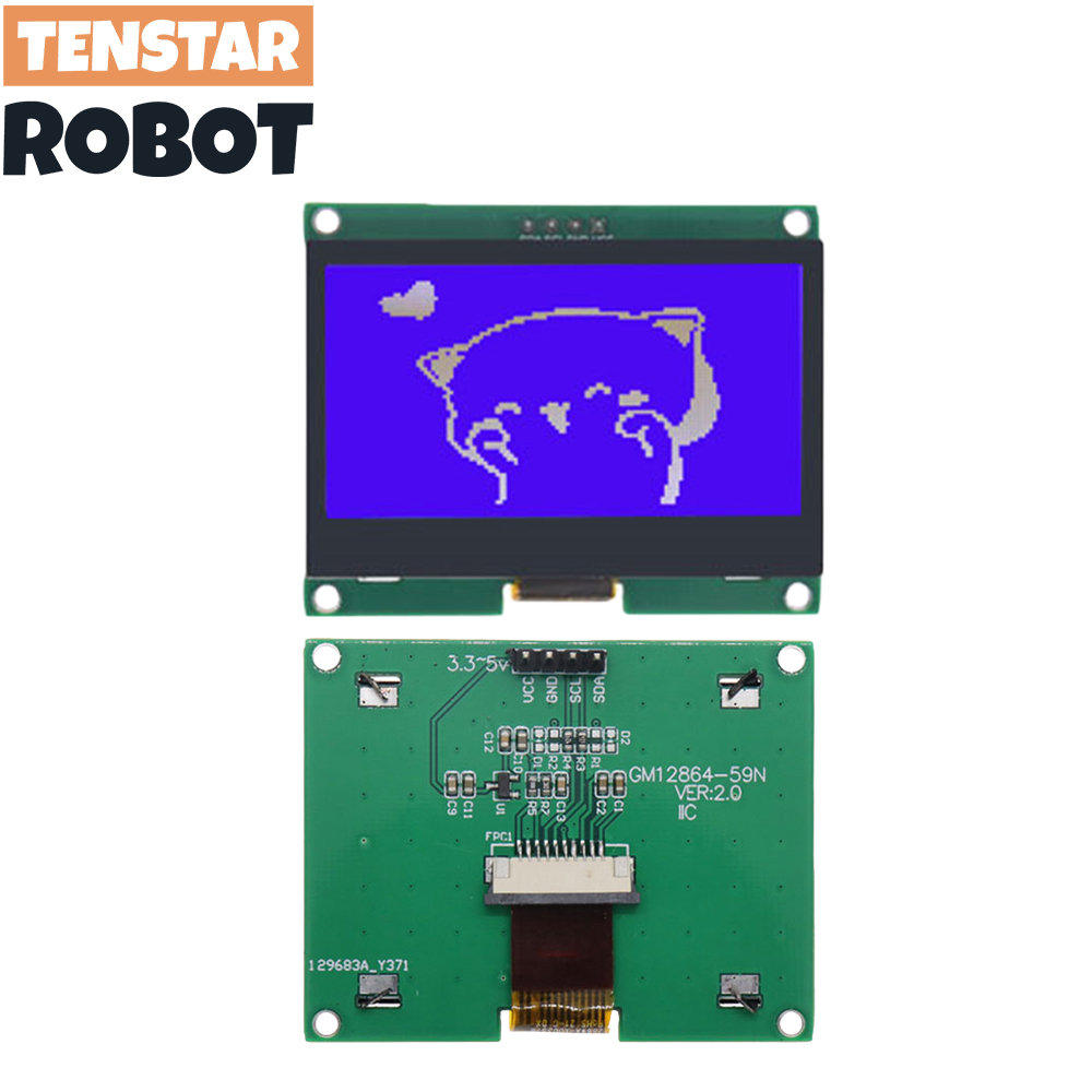 TENSTAR 12864-59N IIC 4P LCD M - I2C Lcd Display recension och pris
