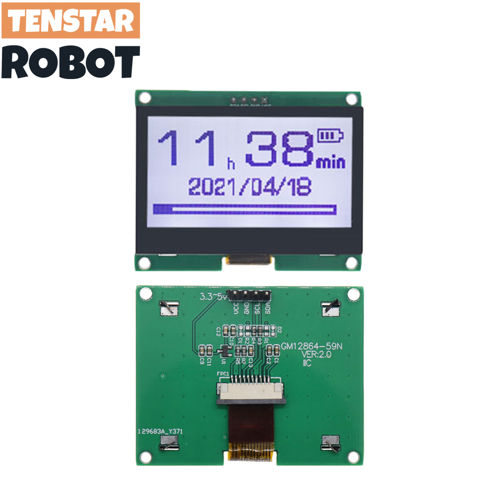 TENSTAR 12864-59N IIC 4P LCD M - I2C Lcd Display recension och pris