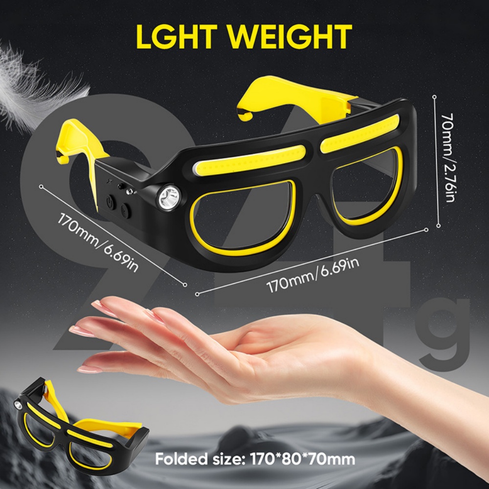LED Headlamp Glasses Rechargea - Ldr Light Sensor recension och pris